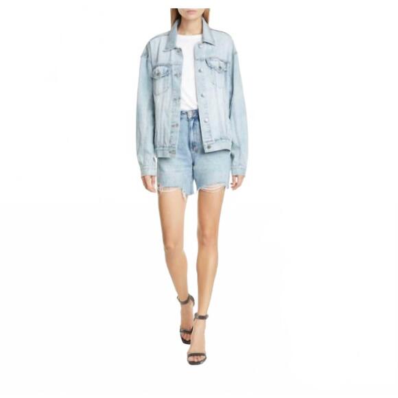 NEW KSUBI oversized acid wash karma denim jean jacket in blue - Picture 6 of 8